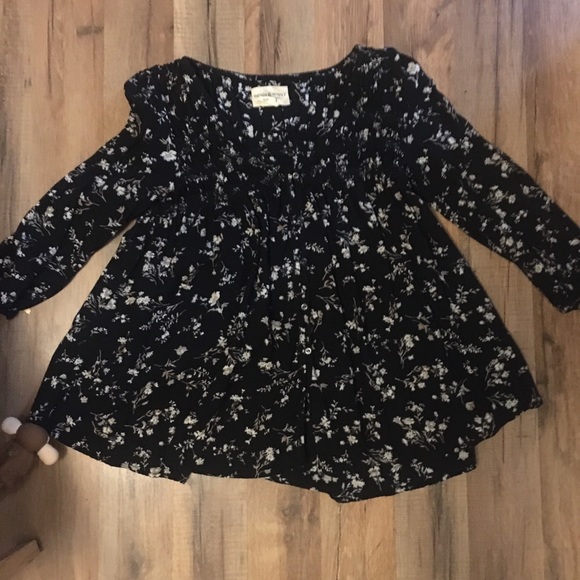 Ralph Lauren Black Floral Print Blouse - Picture 2 of 8